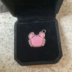 Pink Crab Pendant.